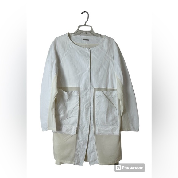 Annette‎ Gortz Women's Lagenlook Long Line Snap Front Jacket Size Medium EUC! - Picture 1 of 6